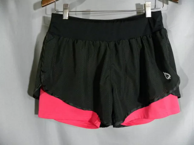 BALEAF WOMEN'S SIZE M 5 Knit Waistband Running Shorts Quick Dry Liner Navy  £14.23 - PicClick UK