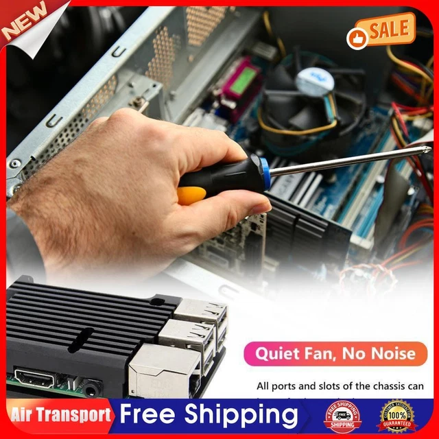 For Raspberry Pi 3 Model B B+ Aluminum Alloy Case Shell without Cooling Fan AU