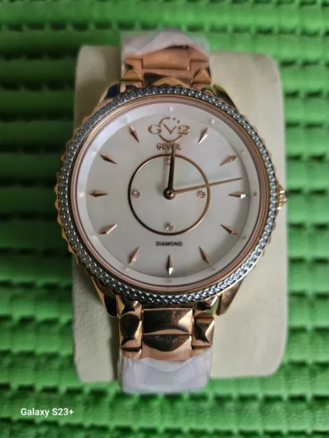 GV2 SIENA WOMEN S Swiss Quartz Diamonds Rose Gold Watch Ltd 323