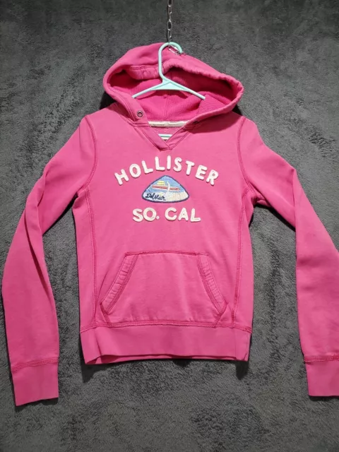 Hollister So Cal Hooded Sweatshirt Womens Small Y2K Hoodie Preppy Beach Vibes