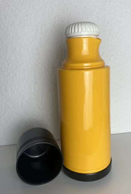 ✅ Termostaca termo vintage diseño EMSA Alemania occidental retro amarillo años 70 años 60