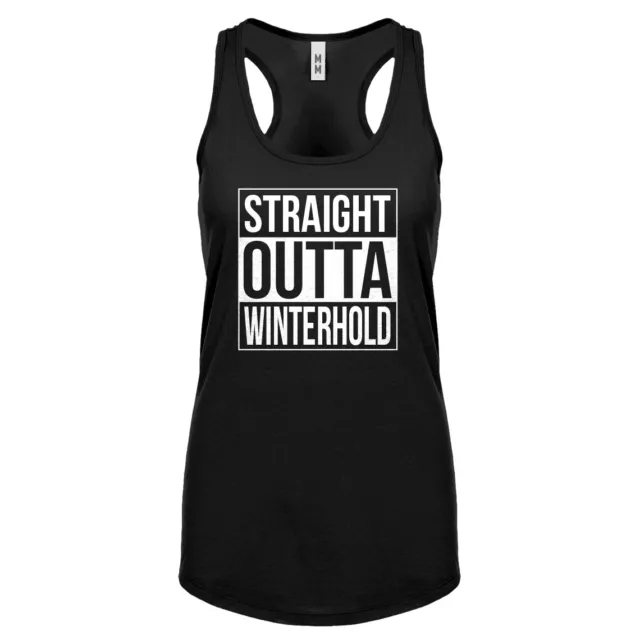 Womens Straight Outta Winterhold Racerback Tank Top #3993