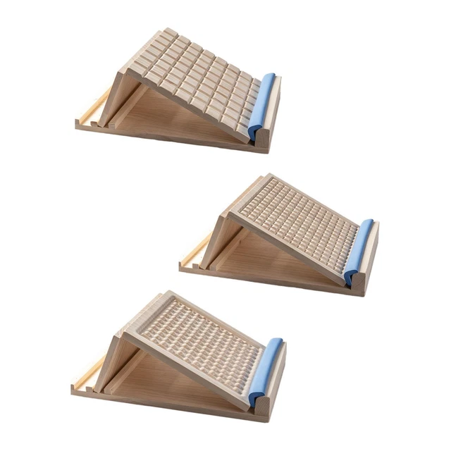Planche Inclinée 2 En 1 Mihoho - Étirement Mollet Et Équilibre, Bois, 5 Angles Réglables