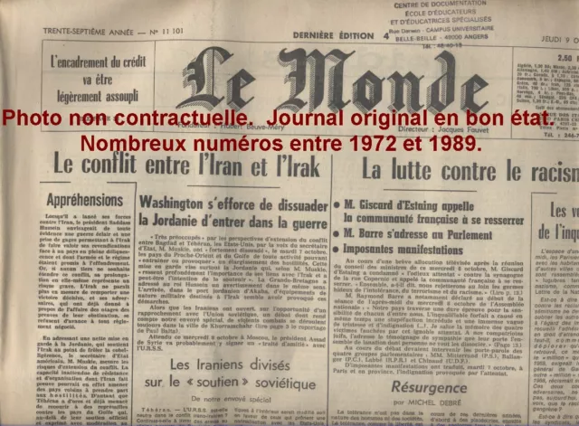 LE MONDE N� 12979. 21 octobre 1986. 21 octobre 1986.