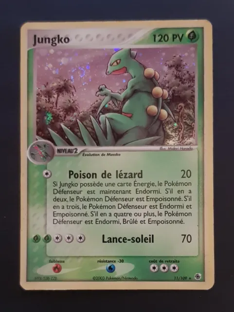 Carte Pokémon Jungko holo, set Rubis & Saphir 11/109, bloc Ex