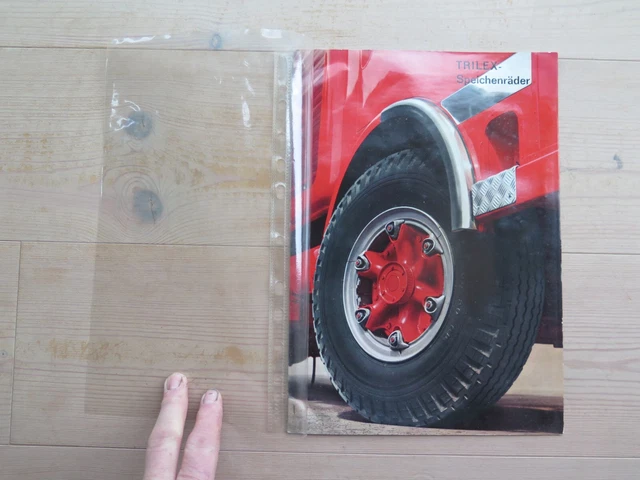 Trilex Speichenräder Broschüre. LKW, Omnibusse, Anhänger. Georg Fischer. Wie neu