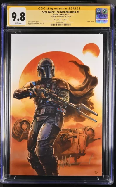 Star Wars Mandalorian #1 SDCC 2022 Virgin Variant CGC SS 9.8 SIGNED Adi Granov