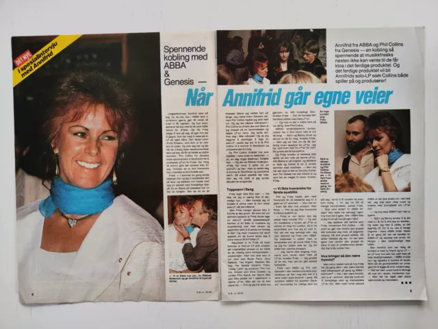 ABBA ANNI-FRID LYNGSTAD article/clippings DET NYE magazine Norway 1982. 3