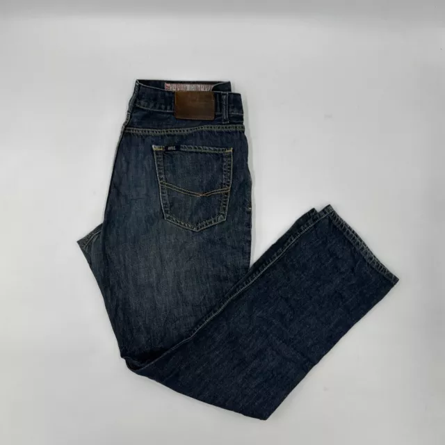 Rifle 1958 Mid Blue Straight Fit Denim Jeans Vintage Casual Regular Y2K W38 L34