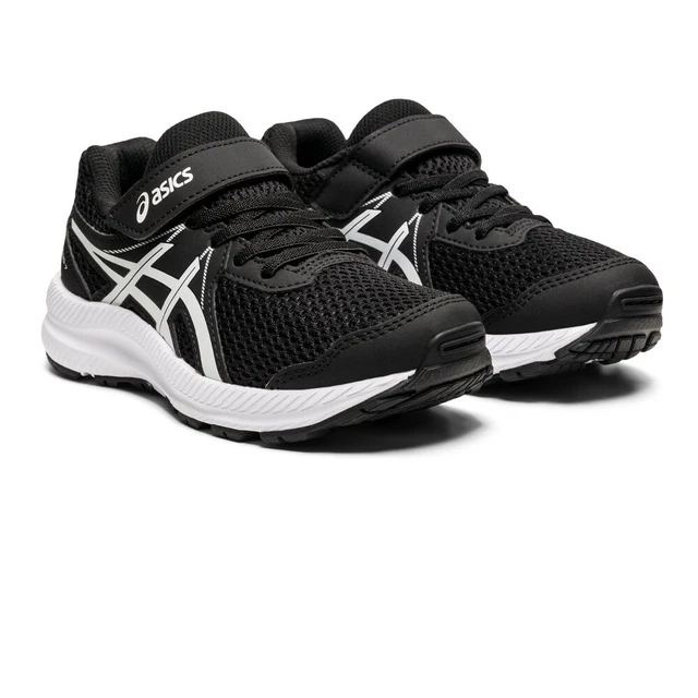 Asics Boys Contend 7 PS Running Shoes Trainers Sneakers Black Sports Breathable