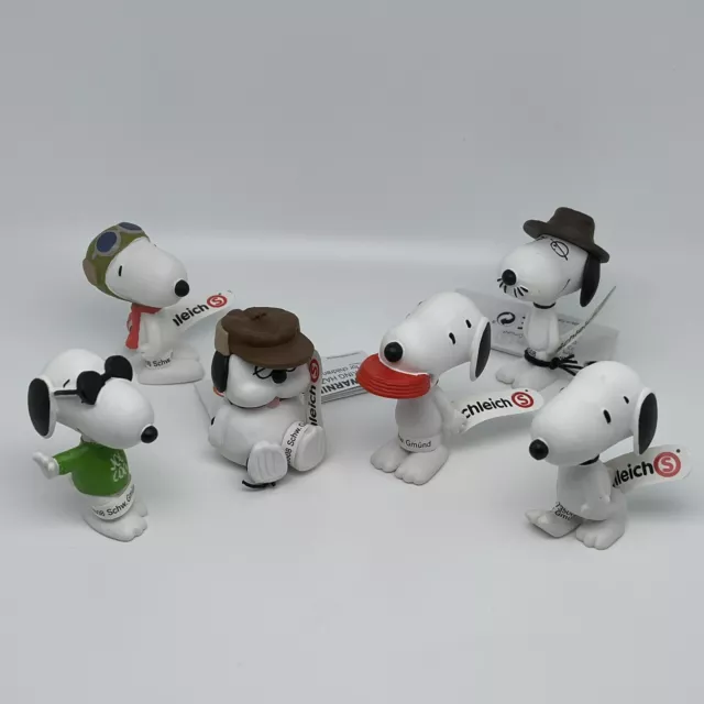 Lot de 6 Figurines Schleich Peanuts Snoopy NEUF / NEW