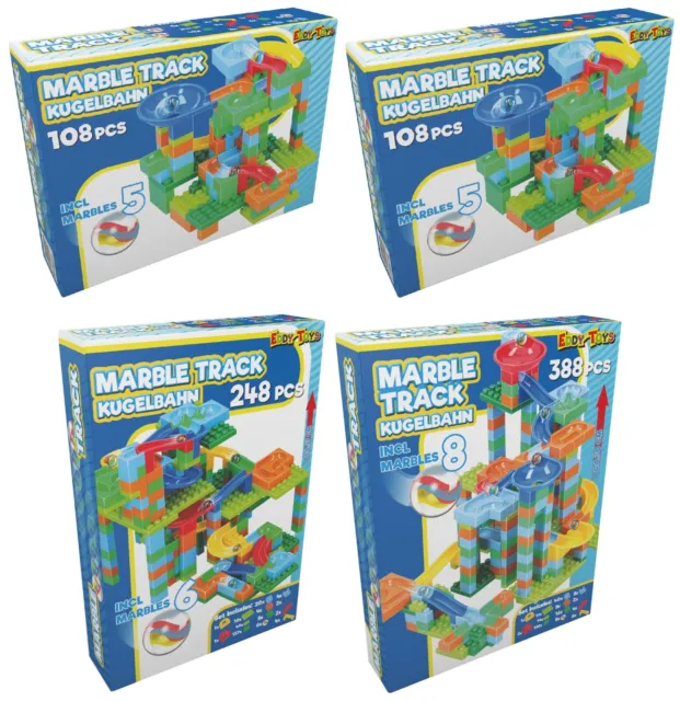 Marble Run Race Track Set Construction Building Blocks Bricks Kids Toy Game Gift