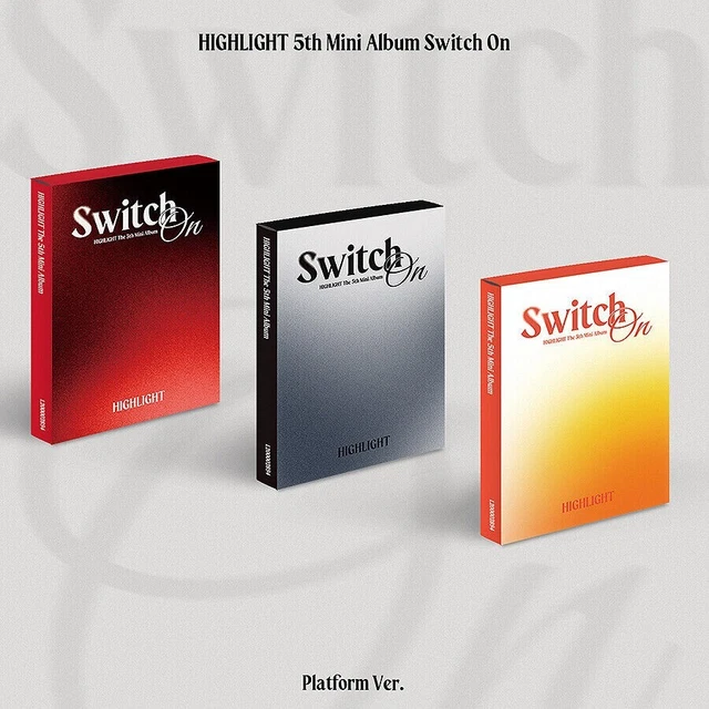 HIGHLIGHT [SWITCH ON] 5th Mini Album PLATFORM 3 Ver SET /3 QR Card+36 ...