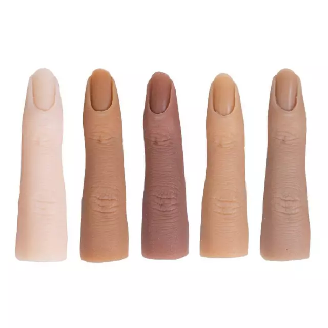 Fake Finger Silicone Nail Art Practice Model Manicure Training
