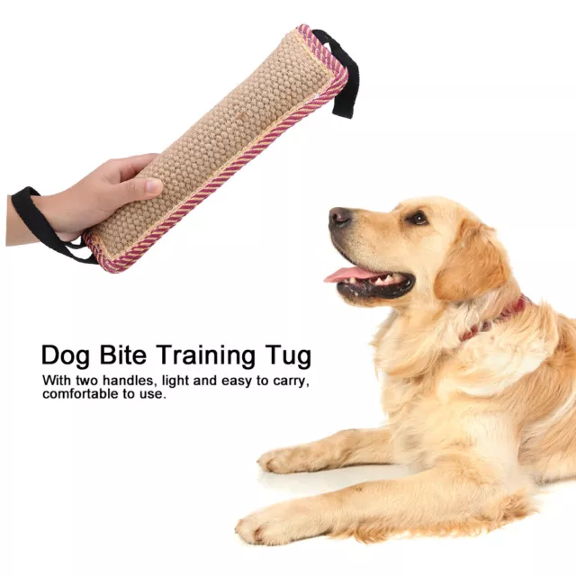 Durable Sachet Pet Dog Tear Bite Training Rod Tug Avec Deux Poignées Qcs 2