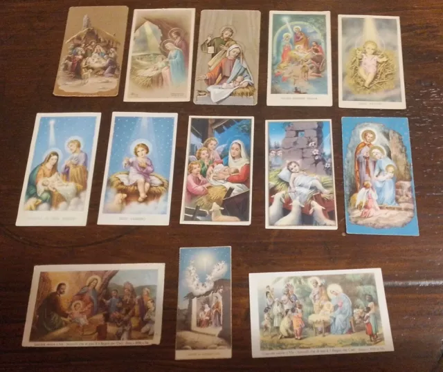 Santino Holy Card Lotto Di 13 Santini Nascita Di Gesù Bambino