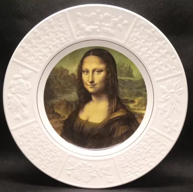 Mona Lisa by Leonardo da Vinci 1452-1519 on Wood & Sons Display Plate