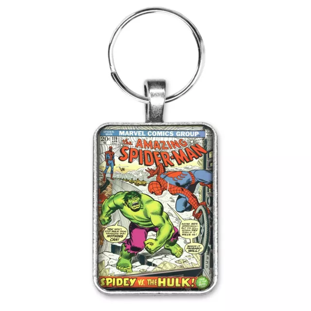 The Amazing Spider-Man #119 Cover Key Ring or Necklace Hulk Comic Book Jewelry