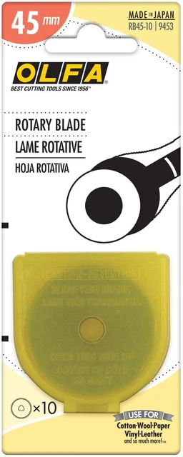 Hoja giratoria OLFA 45 mm 10/paquete-RB45-10