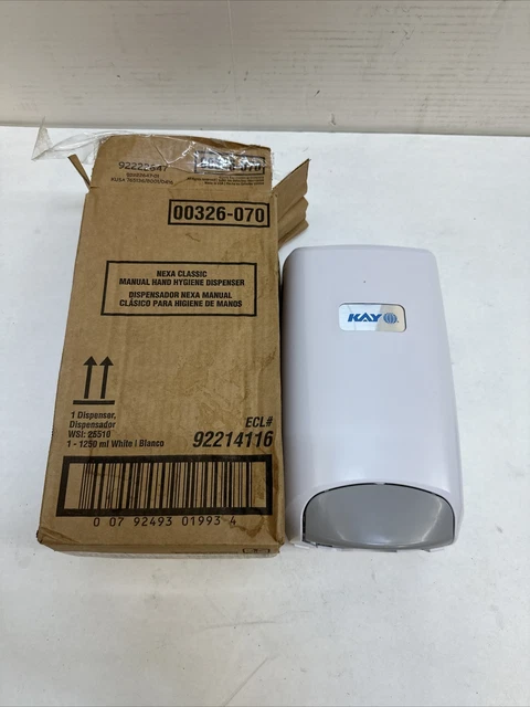 ECOLAB KAY NEXA Classic Touch Free Hand Hygiene Dispenser White 00326 ...