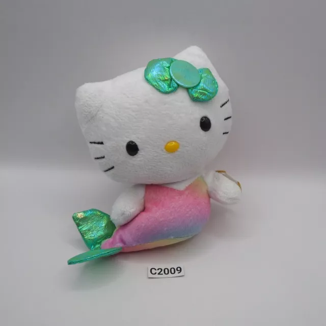 Hello Kitty C2009 Sanrio Ty Beanie Babies 2013 Plush Stuffed 6" Toy Doll Japan