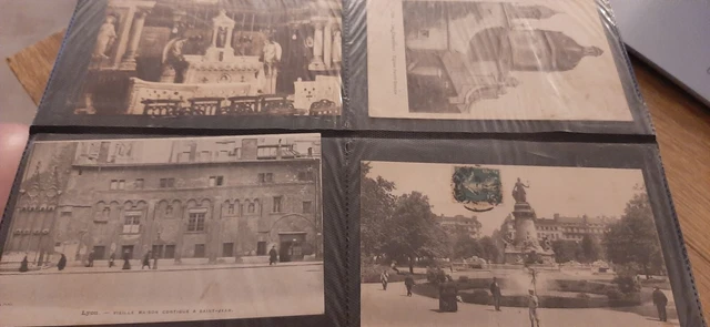 Album Cartes Postales Anciennes Lyon – Édition Marquell Artistique, Grandes Cartes 8 3/4, Original
