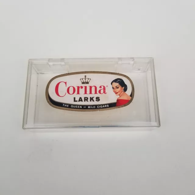 CORINA LARKS CIGAR BOX. The Queen Of Mild Cigars 5.5" x 3"