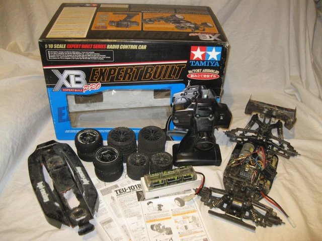 HS Ancienne VOITURE R/C TAMIYA EXPERT BUILT 1/10 BUGGY RADIO CONTROL en BOÎTE HS