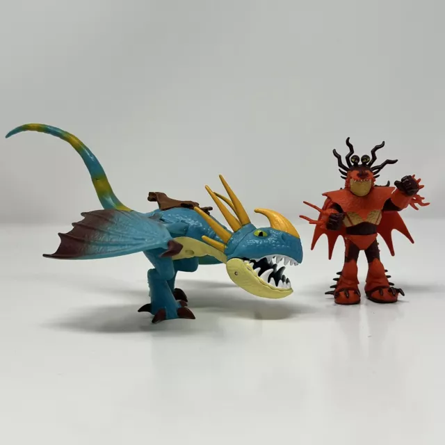 How to Train Your Dragon Hidden World Snotlout, Stormfly Action Figures Lot 2018