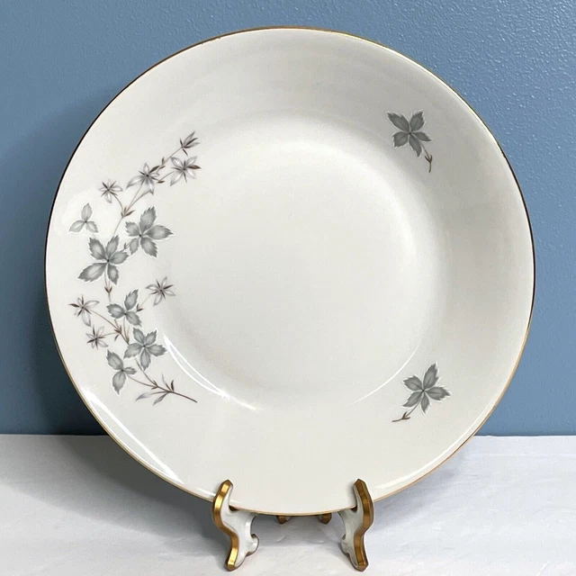 RARE Vintage Winterling WIG30 GRAY LEAF Bavaria Germany 7.5" Salad Plate
