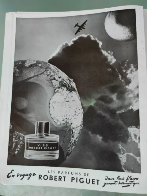 Publicité Presse Advertising Visa Parfum Robert Piguet