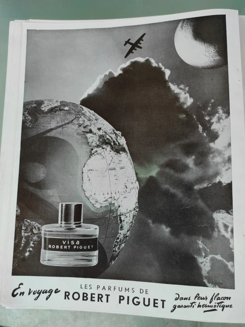 Publicité Presse Advertising Visa Parfum Robert Piguet