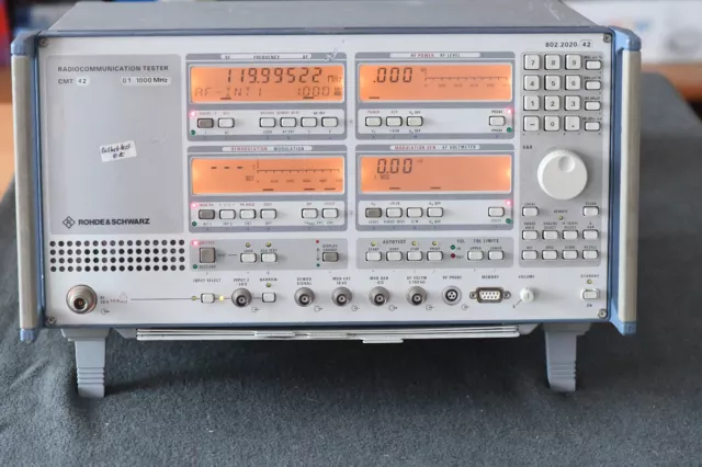 Rohde & Schwarz R&S CMT42 Radiocommunication Testeur Opt B1 B7 B8 - Tva