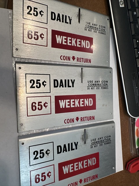 3 newspaper coin slot fronts Lot R8