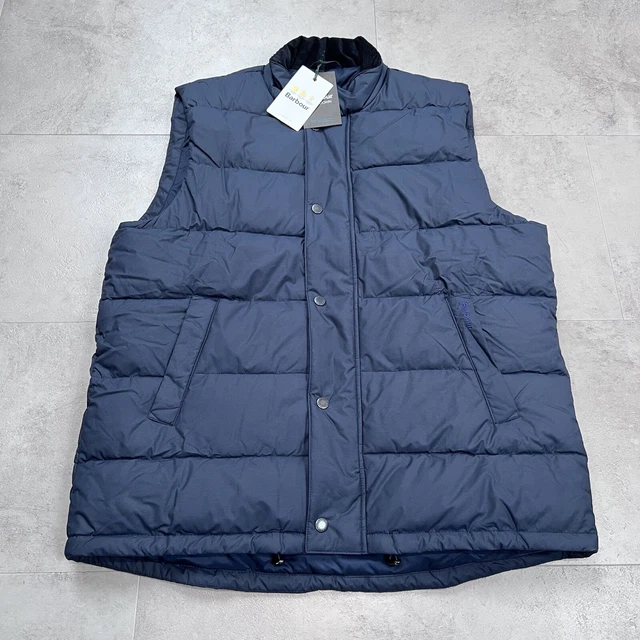 BARBOUR MELLOR GILET Mens Navy Blue Size UK Large New 95.00