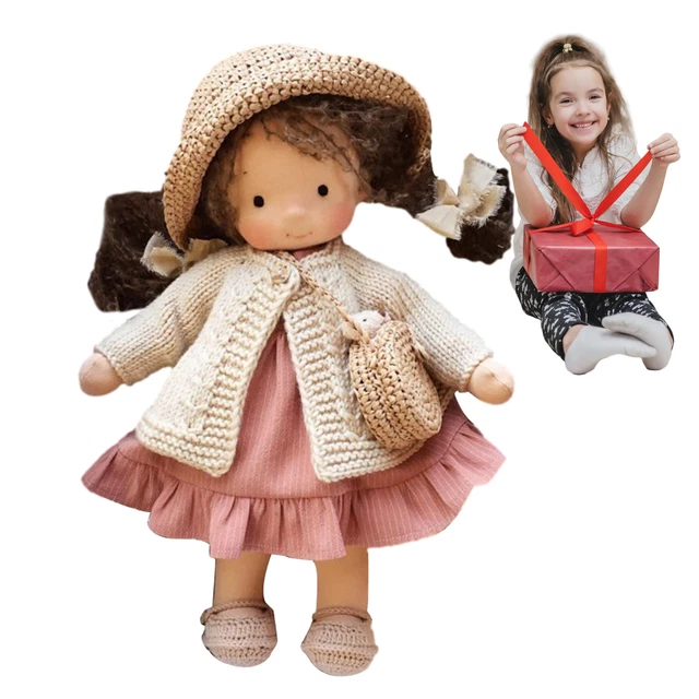 Doll Plush Doll Handmade Beautiful Cotton Plush Doll Girls Birthday Gift 2