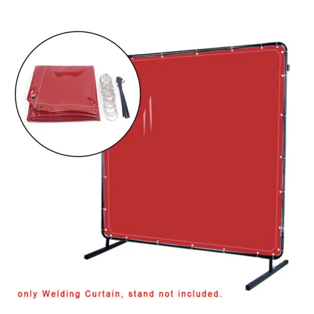Welding Curtains Flame-Resistant Protective Screen Welding Protective Gear 6x6ft