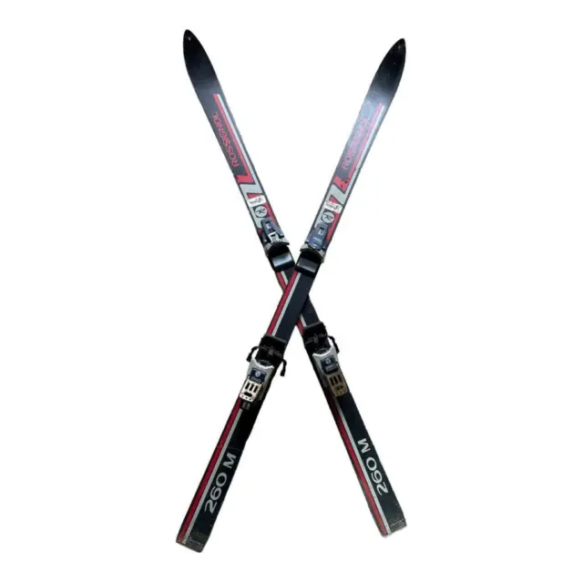 Rossignol 260 M 1980's Downhill Ski W / Tyrolia 260 Bindung Ski Lodge Kabine