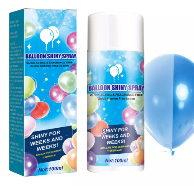 Balloon Brite - 8 oz High Shine Spray for Latex Balloons - Get a Hi Gloss  Finish