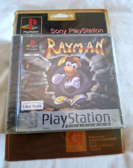 Rayman Pour PlayStation 1 (PS1 Platinium) - Boîtier Et Manuel Seulement - Boîtier Cassé - Bon État Général