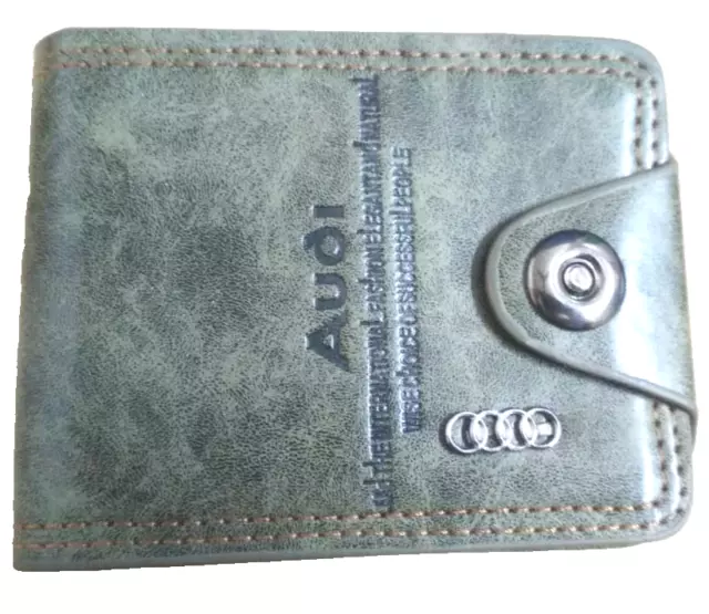 Fancy Leather Wallet Pocket Card Holder Grey Color For Men