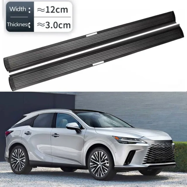 2Pcs Fits for Lexus RX 2023 2024 Aluminum Side Step Pedal Running Board Nerf Bar