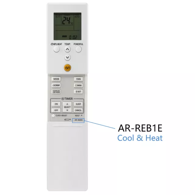 Nouveau AR-REB1E pour FUJITSU climatiseur télécommande AR-REY1U AR-REB2E REF1E