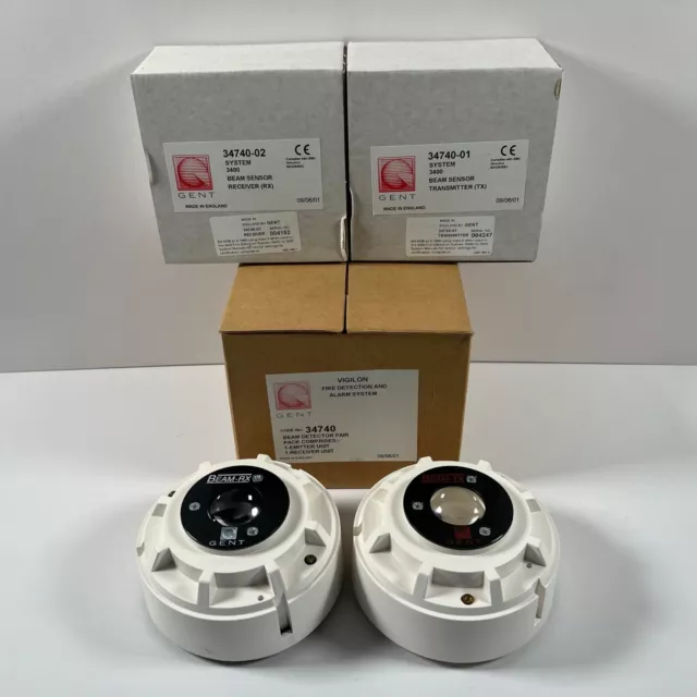 Gent Vigilon 34740 Beam Detector Pair 3474-01 Transmitter 3474-02 Receiver Vat