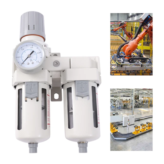 1/2" NPT Air Pressure Regulator Air Dryer Filter Water Trap Separator 4000L/min