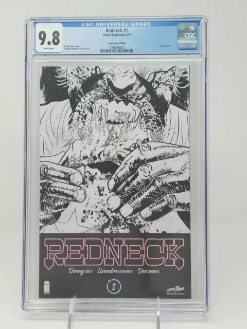 Redneck #1 Sketch C2E2 Convention Variant Cgc 9.8 Donny Cates Skybound Nm+ / Mt