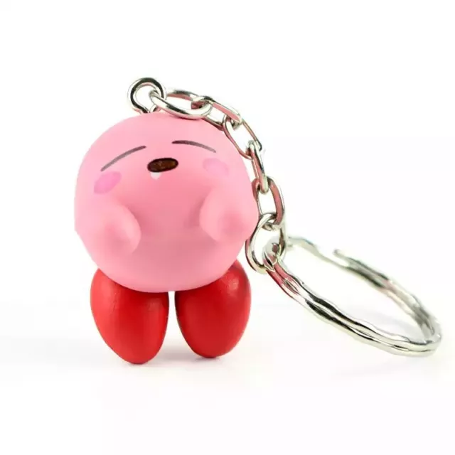 Special Offer! 6Pcs! 4Cm Kirby Popopo Mini Pvc Character Toy Keychain Pendant 2
