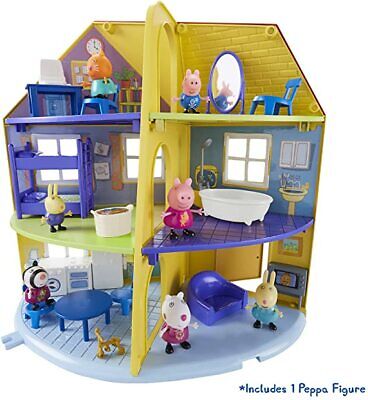 PEPPA PIG PEPPA'S FAMILY HOME toy playset & Peppa Figura George Peppa House