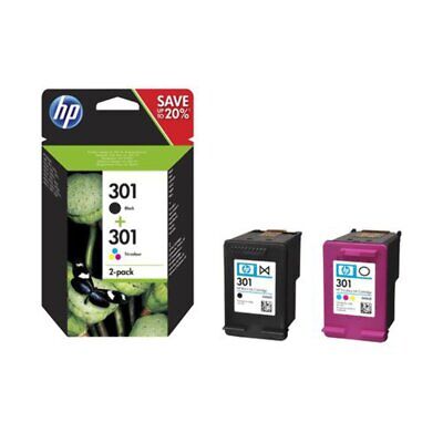 INK HP N9J72AE N.301 Nero + Colore X Deskjet F2050 1510 3050 3050A 1050 2050A OJ