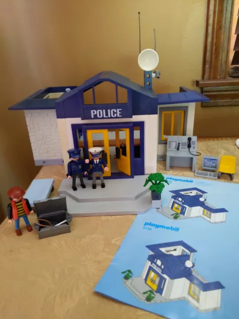 barbering Postbud Bloodstained PLAYMOBIL POLICE STATION 3165 Breakaway Jail With Accessories Vintage 1997  $39.99 - PicClick